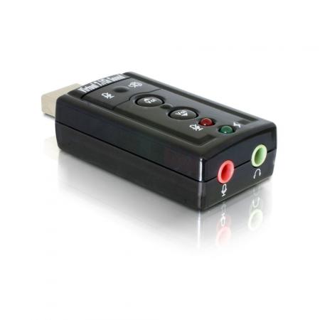 Delock - USB geluidskaart - Zwart
