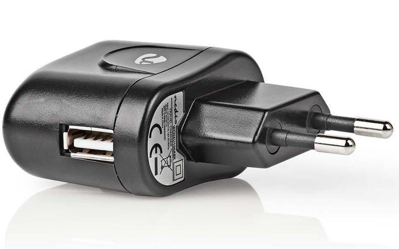 HQ - USB lader - 1000 mA - Zwart